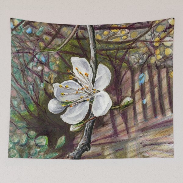 Item preview, The First Blossom of Spring in Abingdon designed and sold by LymphomaLass.