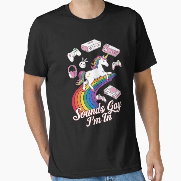 Sonidos Gay I'M IN Divertido Lgbt Orgullo Gay Día Camiseta Hombre 100