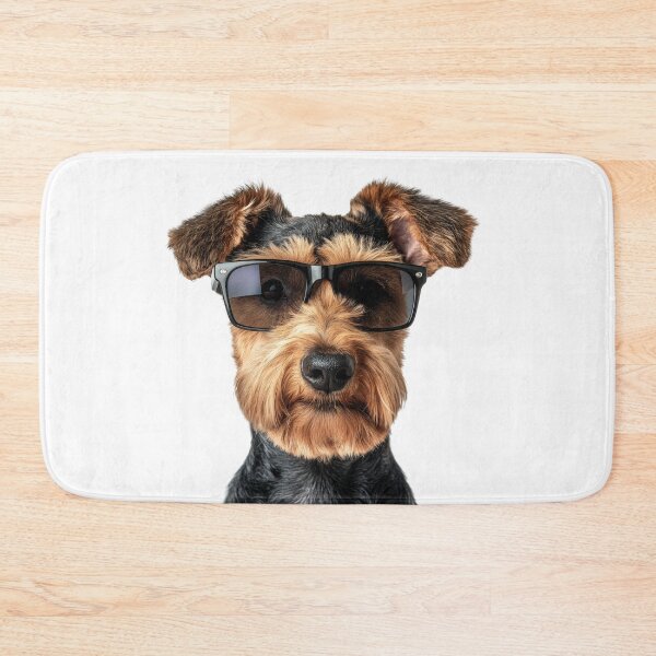 Item preview, Funny cool Airedale Terrier Dog wearing sunglasses designed and sold by LazyOwlStore.