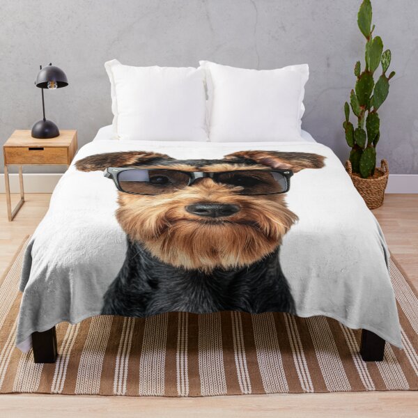 Item preview, Funny cool Airedale Terrier Dog wearing sunglasses designed and sold by LazyOwlStore.