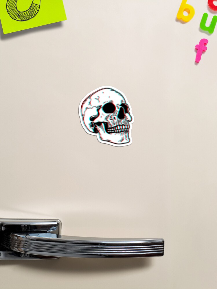 Grunge 3D Skull  Sticker for Sale by vellikhor