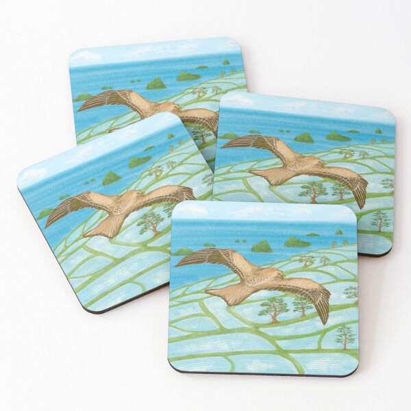 Item preview, An adorable kite and the peaceful rice terraces designed and sold by greenPQBstudio.