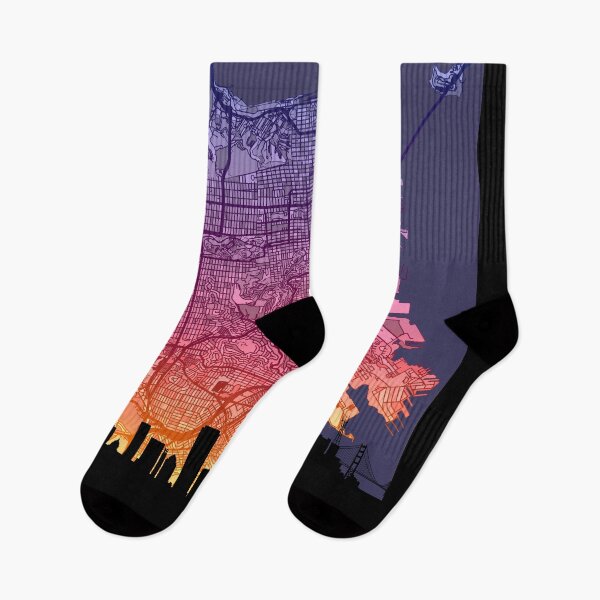 Item preview, San Francisco California Skyline Map designed and sold by ArtPrints.
