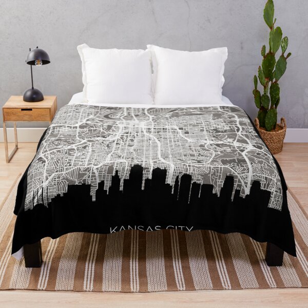 Item preview, Kansas City Missouri Skyline Map designed and sold by ArtPrints.