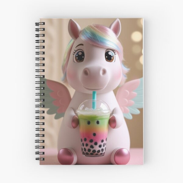 Item preview, Whimsical Winged Horse Sipping Fruit Juice – Cute Fantasy Art Print designed and sold by Artforhorse.