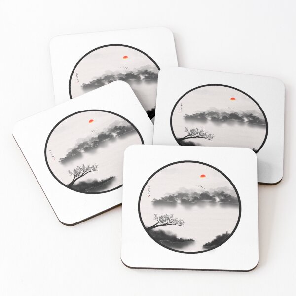 Item preview, Japanese serenity - Peaceful lake designed and sold by LenaSilver.