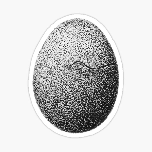 Cracked Egg Sticker