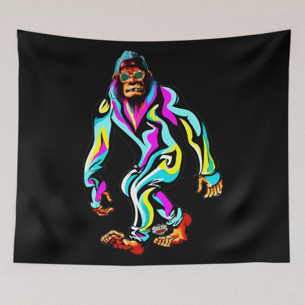 Item preview, Colorful Big Foot Design designed and sold by SteezeeStore.