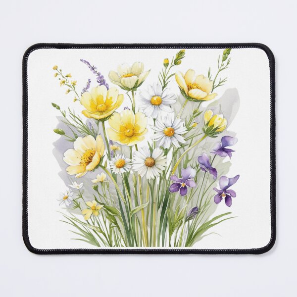 Item preview, Soft Watercolor Wildflower Bunch – Clear Floral designed and sold by STmez Design.