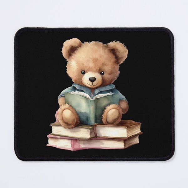 Item preview, Cute Vintage Teddy Bear Reading a Book designed and sold by FurrFunPrints.