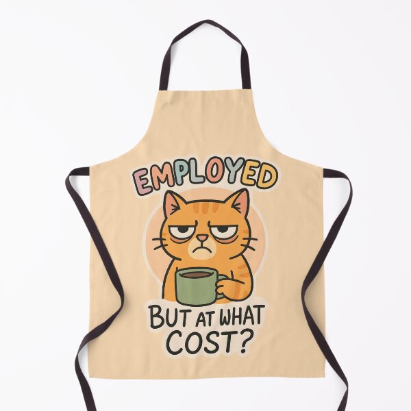 Item preview, Employed But At What Cost? Funny Adulting Meme designed and sold by thecatcouch.