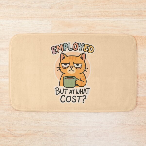 Item preview, Employed But At What Cost? Funny Adulting Meme designed and sold by thecatcouch.