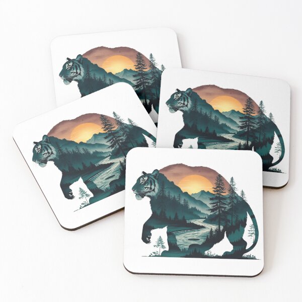 Item preview, Majestic Bengali Tiger & Wilderness – Hand-Drawn Nature designed and sold by Madustoks.