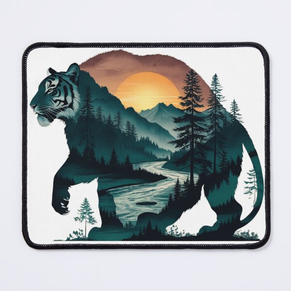 Item preview, Majestic Bengali Tiger & Wilderness – Hand-Drawn Nature designed and sold by Madustoks.