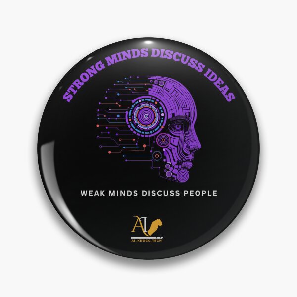 Item preview, Strong Minds Discuss Ideas – Wise Quote Design designed and sold by AIKNOCKTECK.