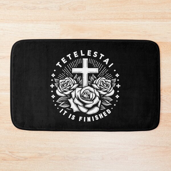 Item preview, Tetelestai Crown Of Thorns Cross Roses designed and sold by plushism.