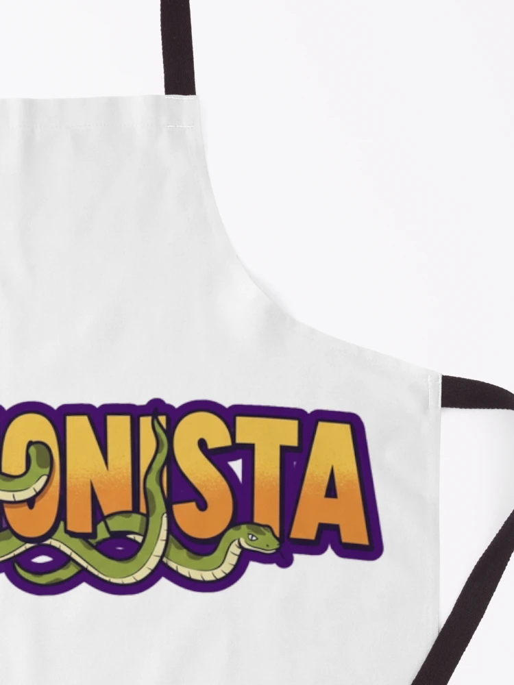 Thumbnail 3 of 6, Apron, Pythonista - Code Like a Pro designed and sold by FitEnvy.