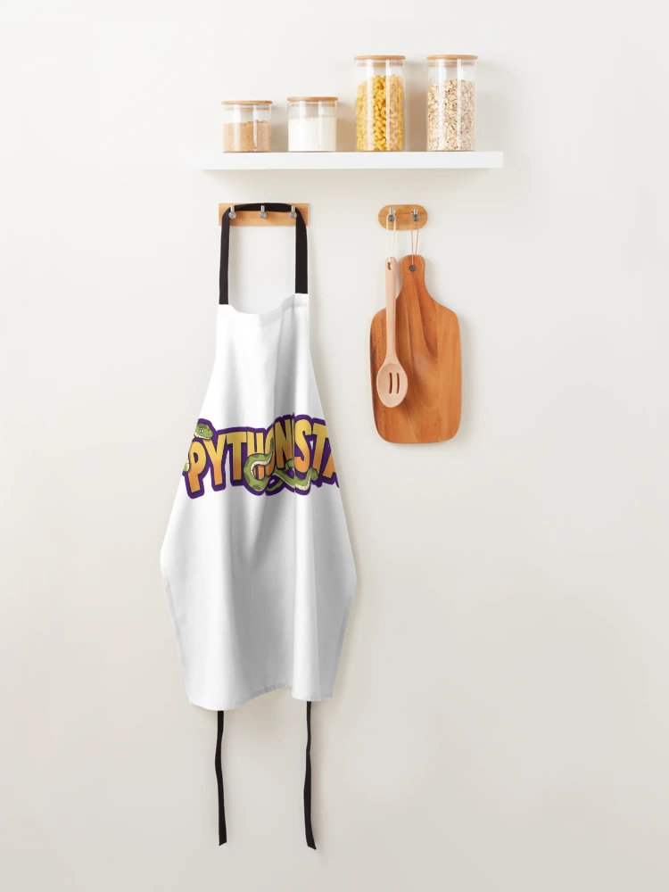 Thumbnail 4 of 6, Apron, Pythonista - Code Like a Pro designed and sold by FitEnvy.