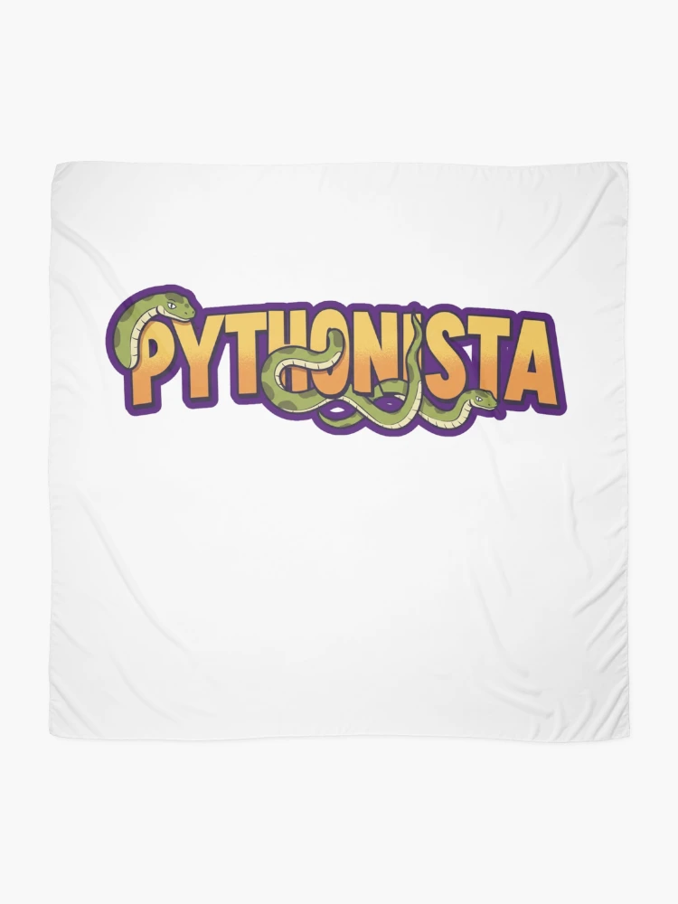Thumbnail 2 of 3, Scarf, Pythonista - Code Like a Pro designed and sold by FitEnvy.