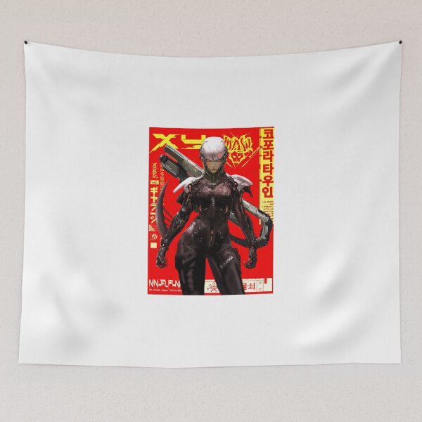 Item preview, Cyber ninja anime girl designed and sold by Paintbase.
