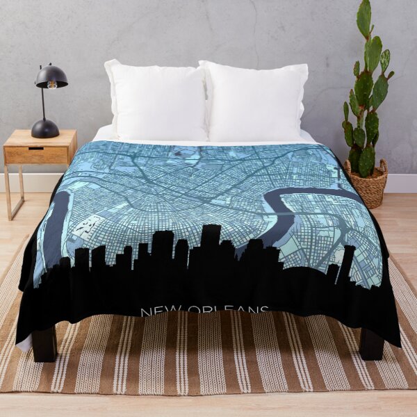 Item preview, New Orleans Louisiana Skyline Map designed and sold by ArtPrints.