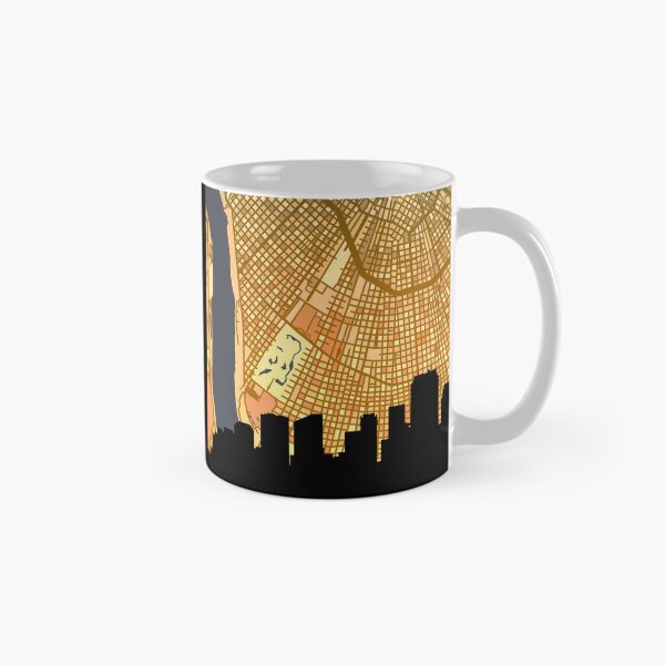 Item preview, New Orleans Louisiana Skyline Map designed and sold by ArtPrints.