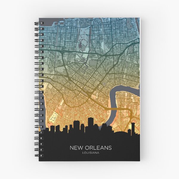 Item preview, New Orleans Louisiana Skyline Map designed and sold by ArtPrints.