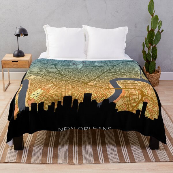 Item preview, New Orleans Louisiana Skyline Map designed and sold by ArtPrints.