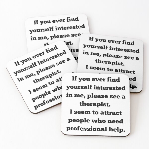 Item preview, Dating Disclaimer - Seek Therapy First designed and sold by PsyFlow35.
