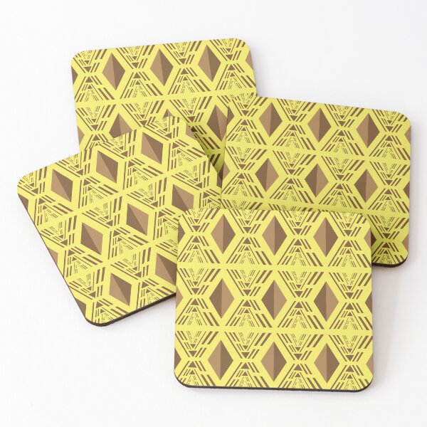 Item preview, Yellow Bogolan pattern designed and sold by Wolagno.