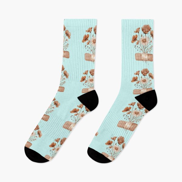 Item preview, Watercolor Illustration of Flowers With Band-Aid Background designed and sold by Aise06.