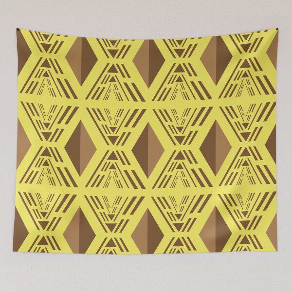 Item preview, Yellow Bogolan pattern designed and sold by Wolagno.