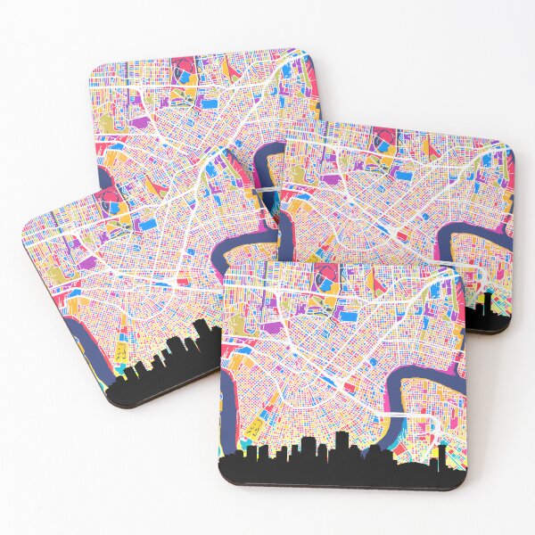 Item preview, New Orleans Louisiana Skyline Map designed and sold by ArtPrints.