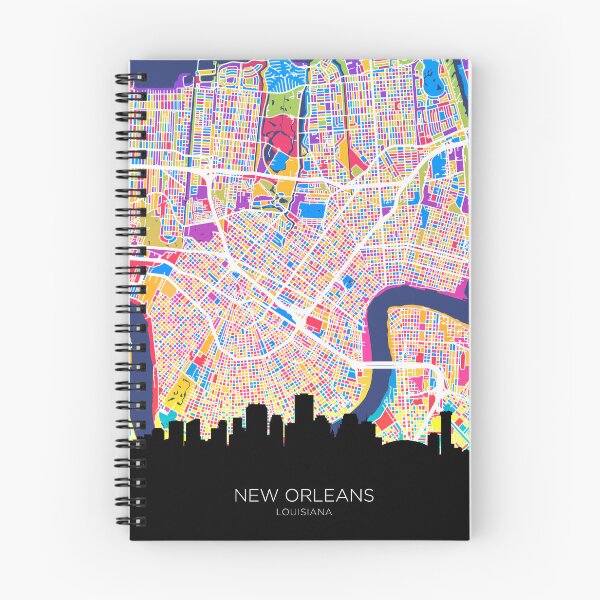 Item preview, New Orleans Louisiana Skyline Map designed and sold by ArtPrints.