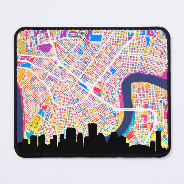 Item preview, New Orleans Louisiana Skyline Map designed and sold by ArtPrints.