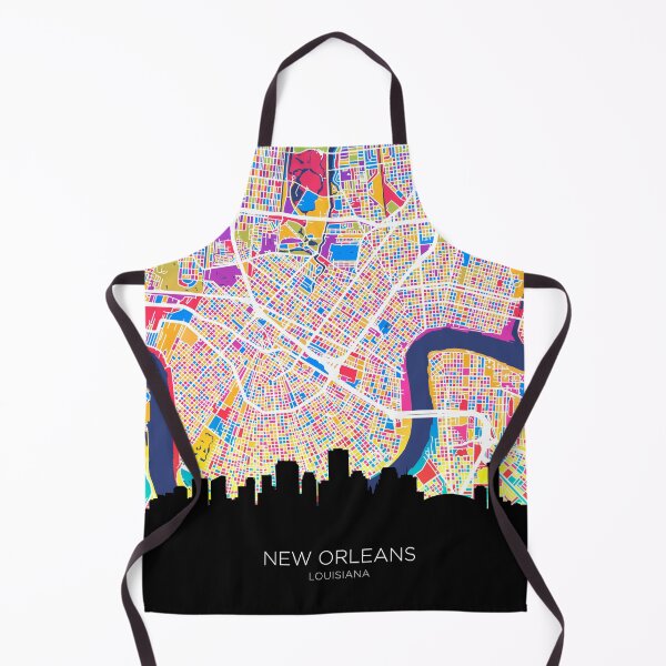 Item preview, New Orleans Louisiana Skyline Map designed and sold by ArtPrints.