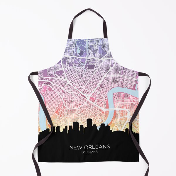 Item preview, New Orleans Louisiana Skyline Map designed and sold by ArtPrints.
