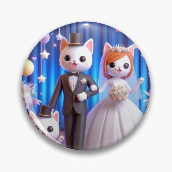 Item preview, Cute Cartoon Cat Wedding Art Print - Funny Misspelled designed and sold by choder61.