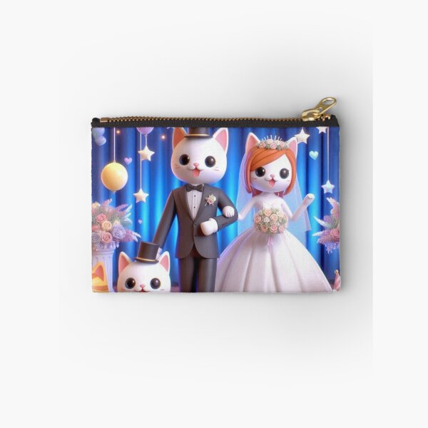 Item preview, Cute Cartoon Cat Wedding Art Print - Funny Misspelled designed and sold by choder61.