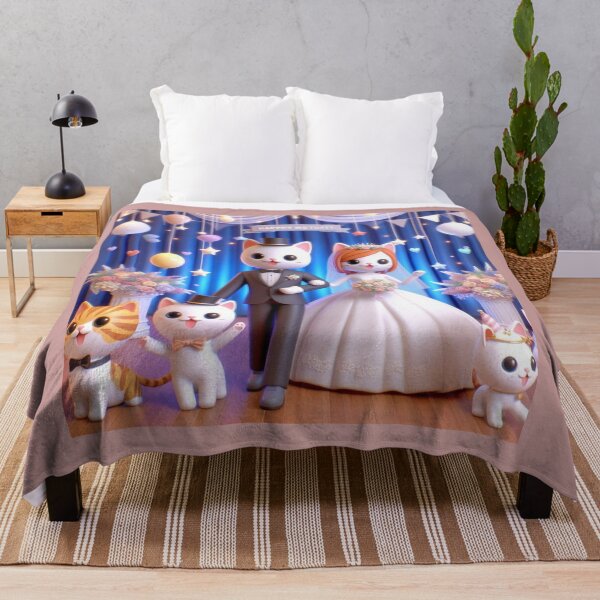 Item preview, Cute Cartoon Cat Wedding Art Print - Funny Misspelled designed and sold by choder61.