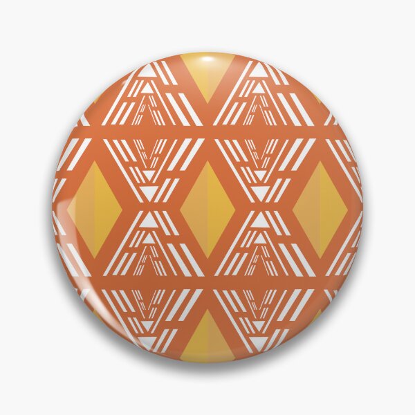 Item preview, Orange Bogolan pattern designed and sold by Wolagno.