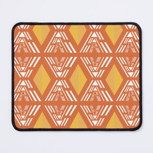Item preview, Orange Bogolan pattern designed and sold by Wolagno.