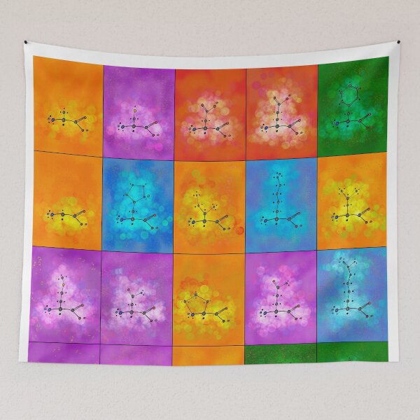 Item preview, All amino acids with colors designed and sold by Vanjo63.