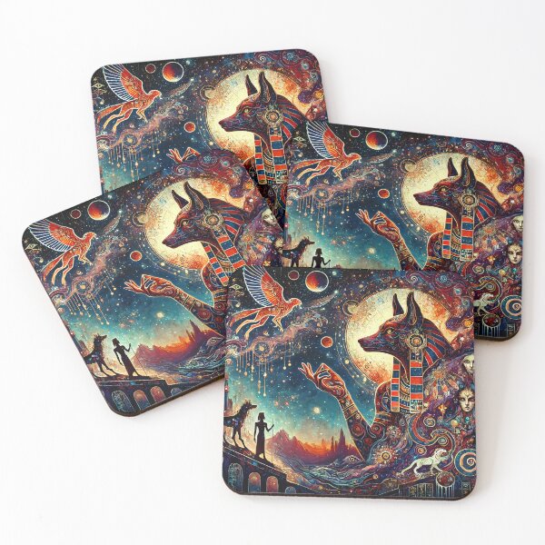 Item preview, Anubis and the Soul designed and sold by Stoneflower-Art.