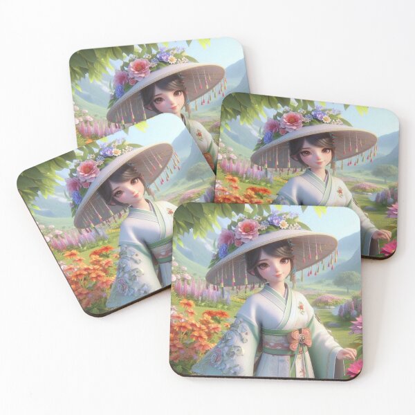 Item preview, Fairytale Princess Strolling in a Blossoming Garden – Whimsical Art Design" designed and sold by choder61.