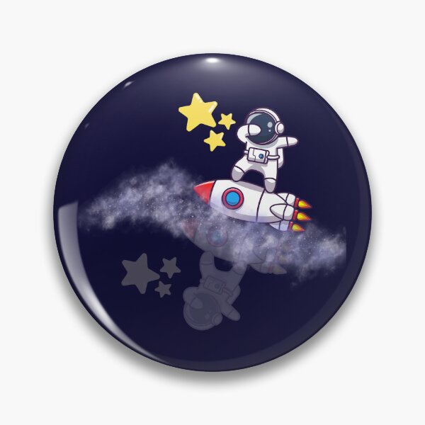 Artikelvorschau, Astronaut auf raketenartigem Skateboard entworfen und verkauft von ElixirCraft.