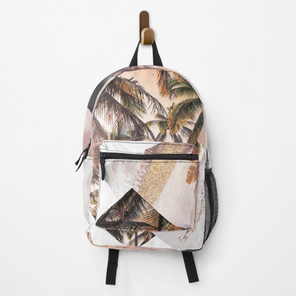 Item preview, Abstract square palm trees gold reeds designed and sold by LiskoDesign.