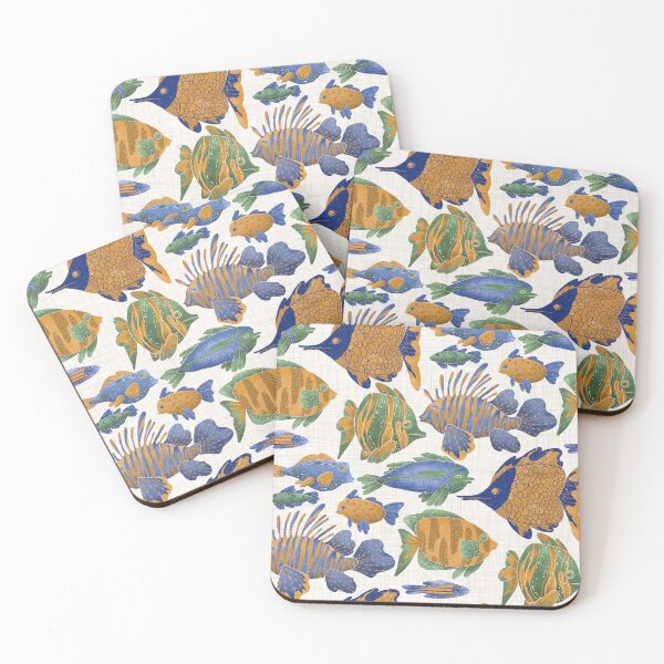 Item preview, Aquatic Wonders seamless pattern, pattern features a marine theme with elements such as coral, sea stars, and various shells. designed and sold by NelenaArt.
