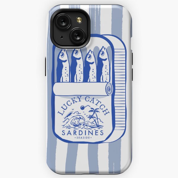 Item preview, Tin of Sardines | Blue & White Vintage Food Design Fisherman Aesthetic  designed and sold by KittyStrand.