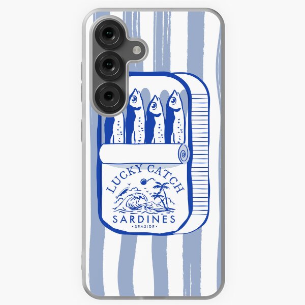 Item preview, Tin of Sardines | Blue & White Vintage Food Design Fisherman Aesthetic  designed and sold by KittyStrand.